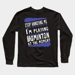 Badminton Birdy Competition Shuttlecock Boys Long Sleeve T-Shirt